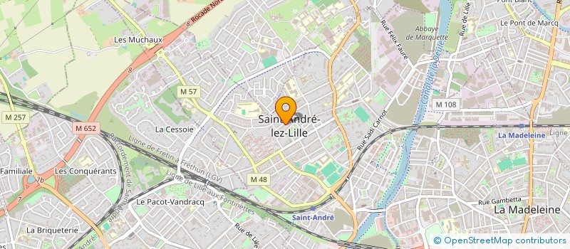 localisation de l'entreprise MADAME OLGA TCHERVONNAIA  SAINT-ANDRE-LEZ-LILLE