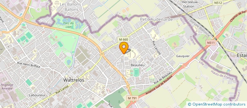 localisation de l'entreprise MADAME OLGA VERCOMBRE à WATTRELOS