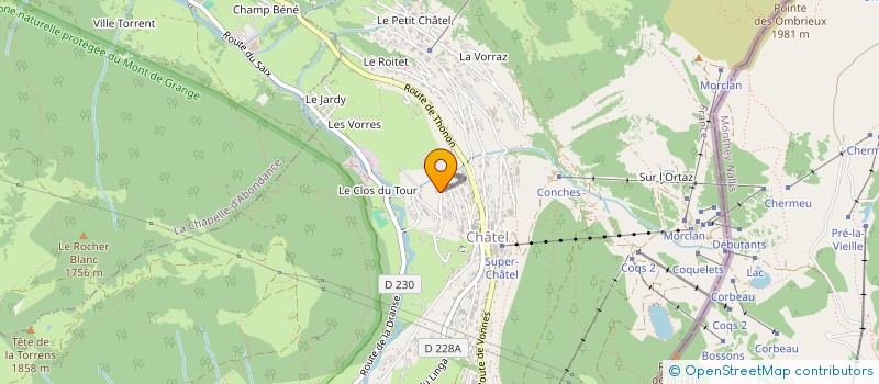 localisation de l'entreprise MADAME OLGA VUARAND à CHATEL