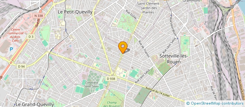 localisation de l'entreprise MADAME OLGA WANGA ETAME  LE PETIT-QUEVILLY