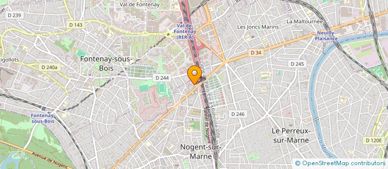 localisation de l'entreprise MADAME OLHA KORNIEVA  NOGENT-SUR-MARNE