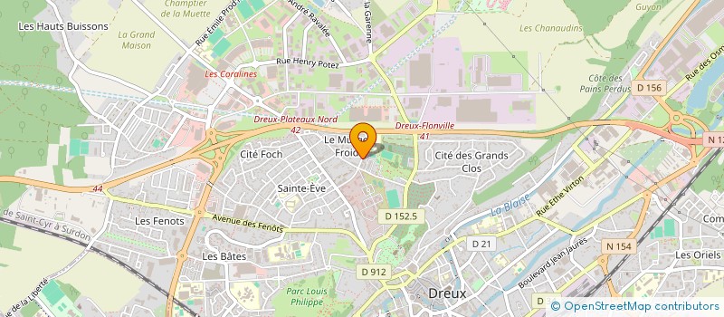 localisation de l'entreprise MADAME OLHA SKVORTSOVA à DREUX