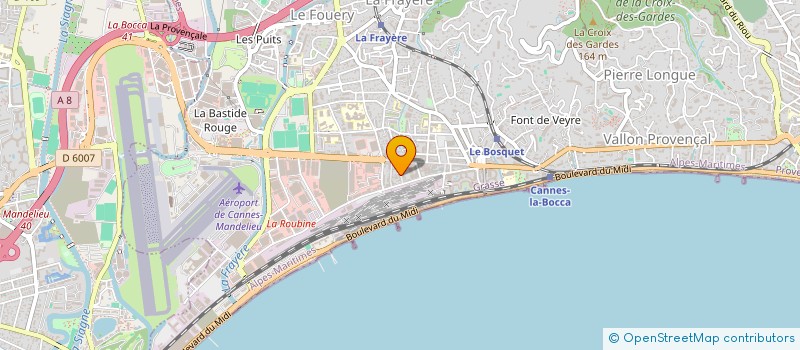 localisation de l'entreprise MADAME OLINDA DOS SANTOS à CANNES