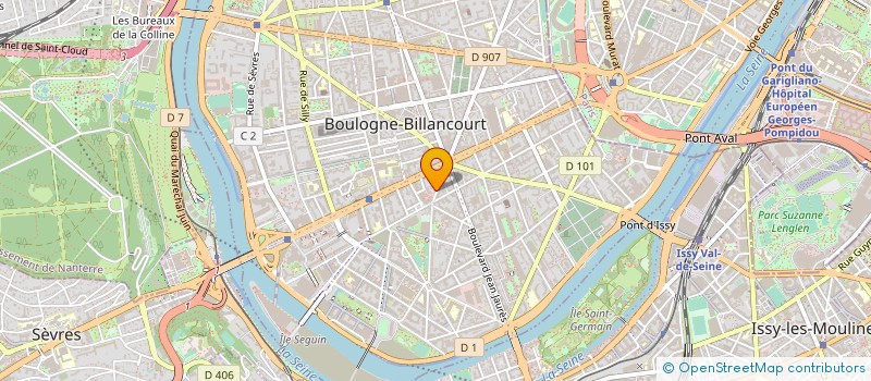 localisation de l'entreprise MADAME OLINDA MACHADO à BOULOGNE BILLANCOURT