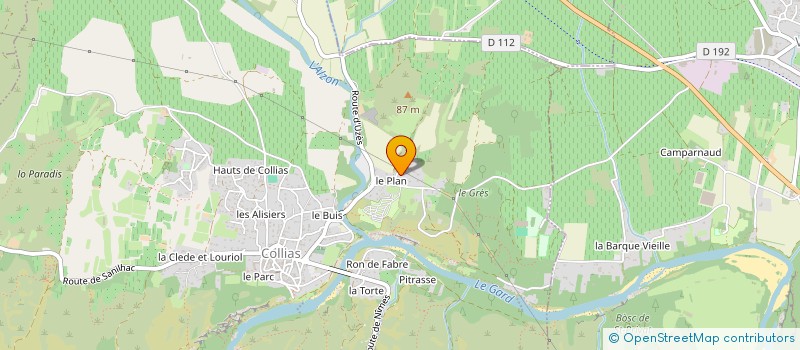 localisation de l'entreprise MADAME OLINDA SILVA NOBREGA  COLLIAS