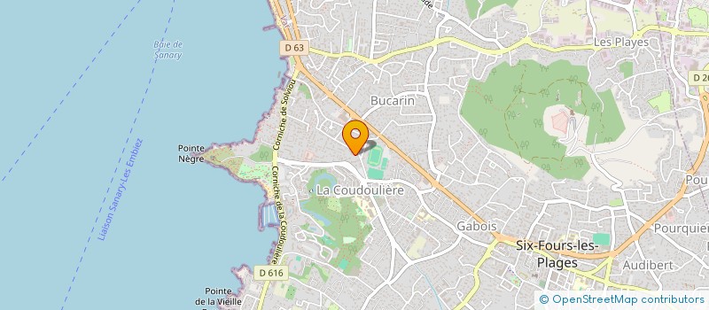 localisation de l'entreprise MADAME OLIVARES CANO à SIX-FOURS-LES-PLAGES