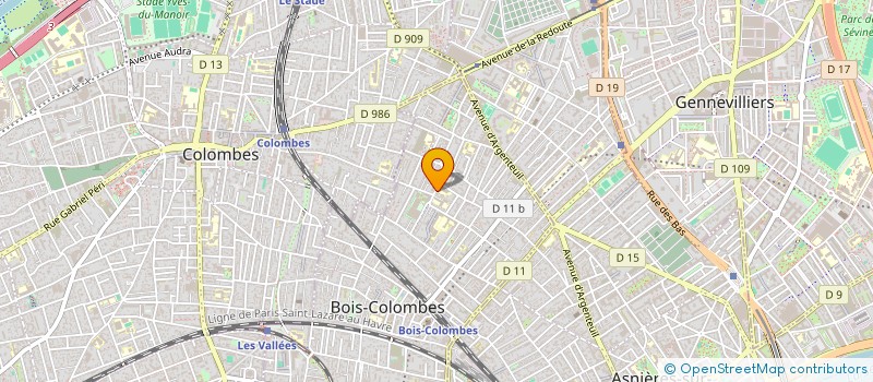 localisation de l'entreprise MADAME OLIVE CHADOURNE à BOIS-COLOMBES