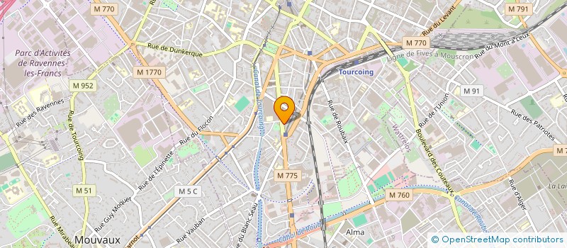 localisation de l'entreprise MADAME OLIVIA AIT LARBI  TOURCOING