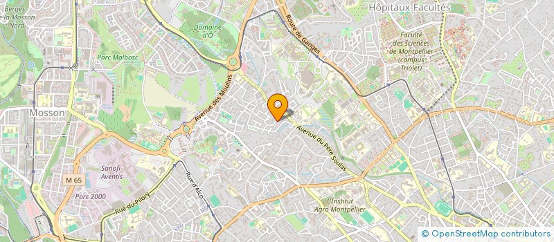 localisation de l'entreprise MADAME OLIVIA AUDIBERT à MONTPELLIER