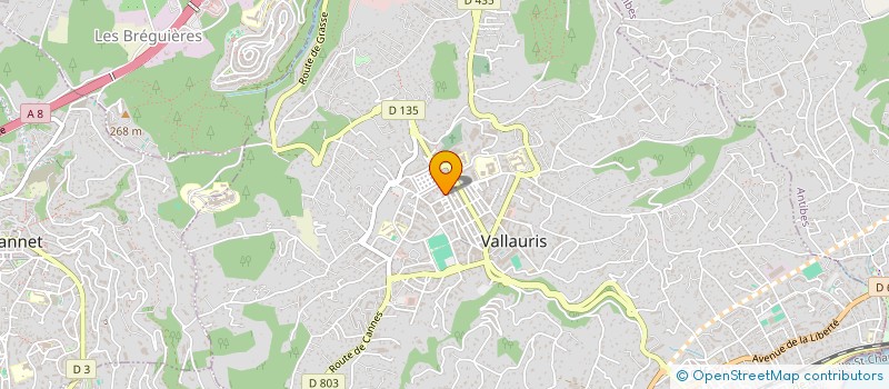 localisation de l'entreprise MADAME OLIVIA BARISANO à VALLAURIS