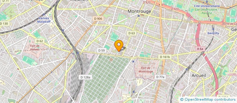 localisation de l'entreprise MADAME OLIVIA BERTELLI  MONTROUGE