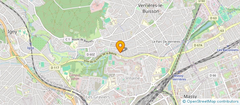 localisation de l'entreprise MADAME OLIVIA BLANC à VERRIERES-LE-BUISSON