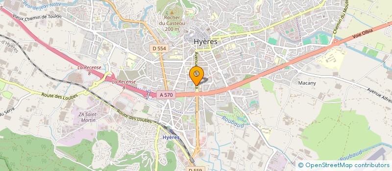 localisation de l'entreprise MADAME OLIVIA BOUCHET à HYERES