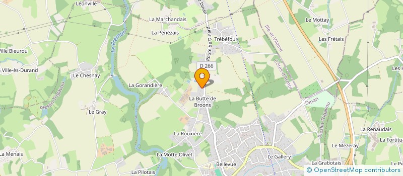 localisation de l'entreprise MADAME OLIVIA BOURGES  PLESLIN-TRIGAVOU