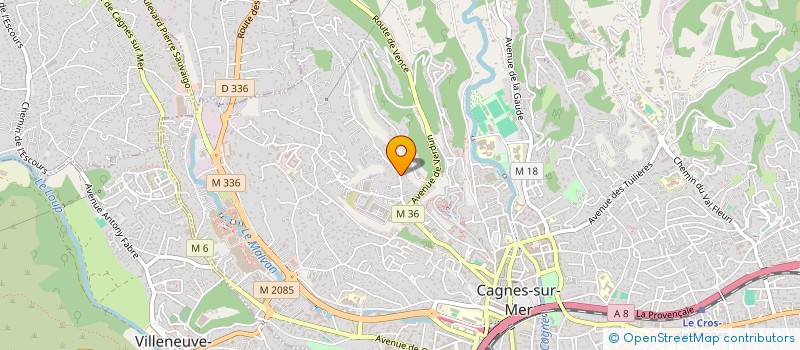 localisation de l'entreprise MADAME OLIVIA CACCIABUE à CAGNES-SUR-MER
