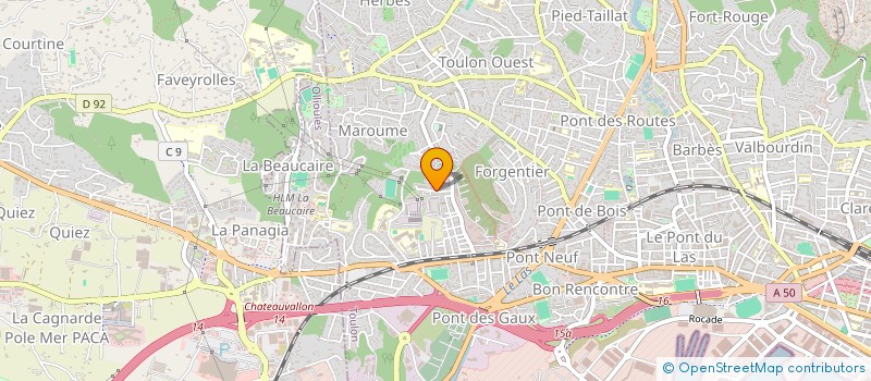 localisation de l'entreprise MADAME OLIVIA CARBONINI  TOULON