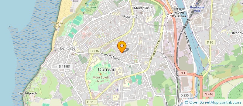 localisation de l'entreprise MADAME OLIVIA CHARLES  OUTREAU