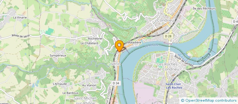 localisation de l'entreprise MADAME OLIVIA CHEVILLON  VERIN