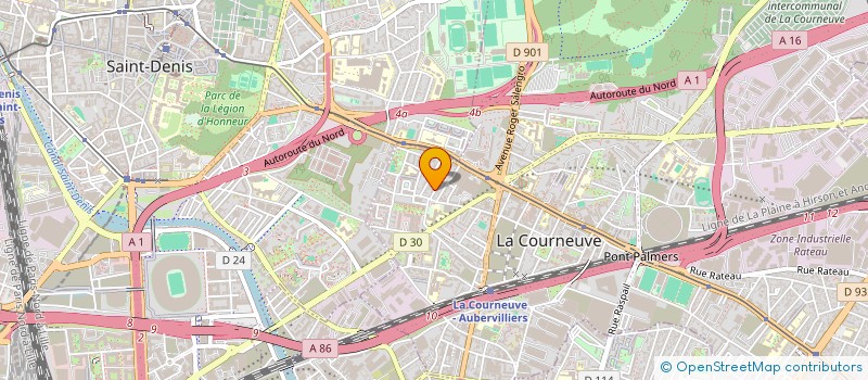localisation de l'entreprise MADAME OLIVIA CONSTANTINE ALEX à LA COURNEUVE