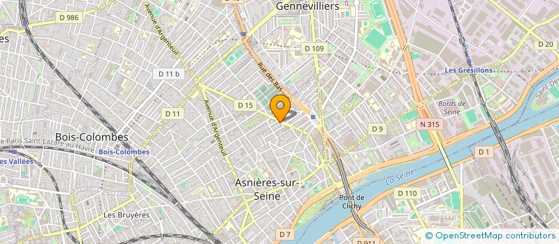 localisation de l'entreprise MADAME OLIVIA CROS  ASNIERES-SUR-SEINE
