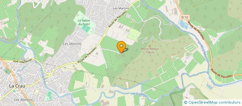 localisation de l'entreprise MADAME OLIVIA DA MOTA  LA CRAU