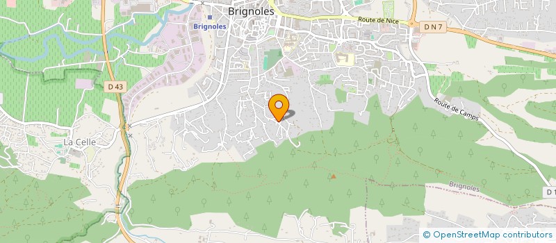 localisation de l'entreprise MADAME OLIVIA DAVID  BRIGNOLES