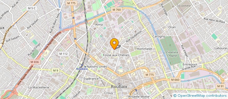 localisation de l'entreprise MADAME OLIVIA DELERUE  ROUBAIX