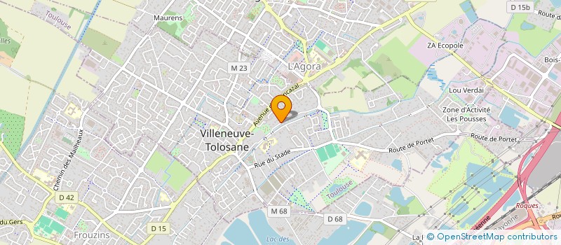 localisation de l'entreprise MADAME OLIVIA DORADO  VILLENEUVE-TOLOSANE