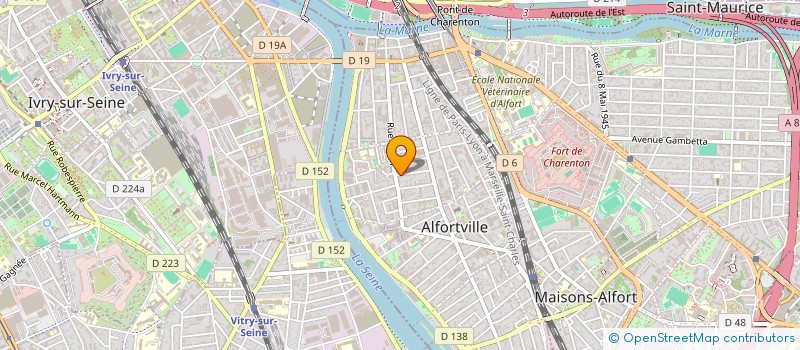 localisation de l'entreprise MADAME OLIVIA DRABS à ALFORTVILLE