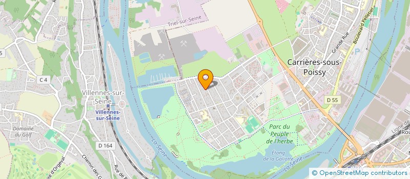 localisation de l'entreprise MADAME OLIVIA EVAIN  CARRIERES-SOUS-POISSY