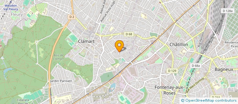 localisation de l'entreprise MADAME OLIVIA FERRARI à CLAMART