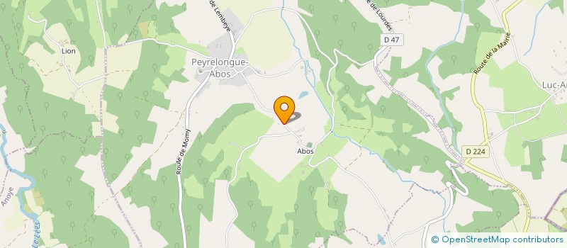 localisation de l'entreprise MADAME OLIVIA FERREIRA  PEYRELONGUE-ABOS