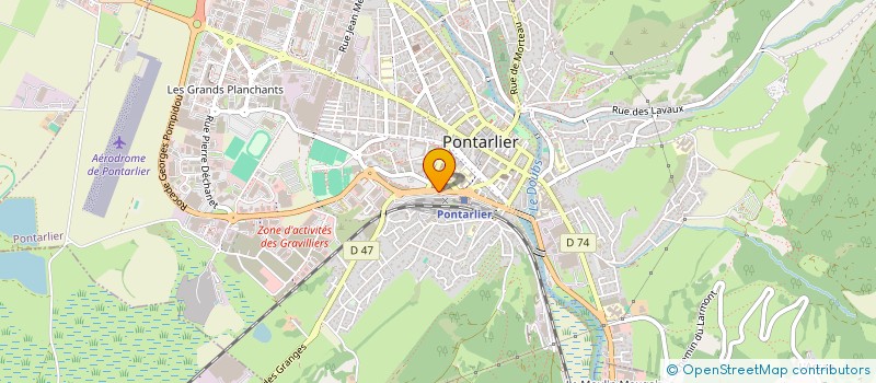 localisation de l'entreprise MADAME OLIVIA FRANCHINI  PONTARLIER