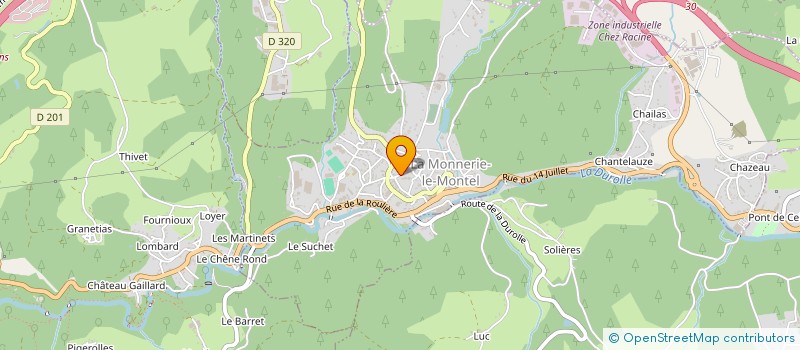 localisation de l'entreprise MADAME OLIVIA GABRIEL-REGIS  LA MONNERIE-LE-MONTEL