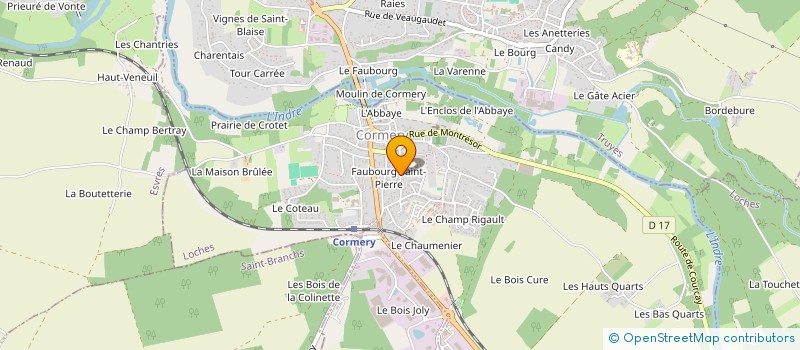 localisation de l'entreprise MADAME OLIVIA GOMES  CORMERY