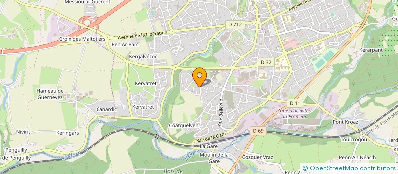 localisation de l'entreprise MADAME OLIVIA GRALL  PLOUGOURVEST