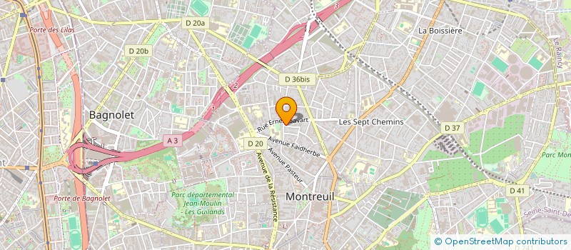 localisation de l'entreprise MADAME OLIVIA HARNOIS  MONTREUIL