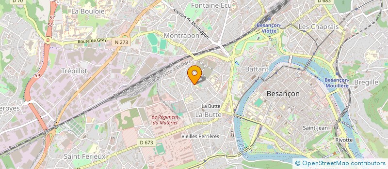 localisation de l'entreprise MADAME OLIVIA JACQUOT  BESANCON