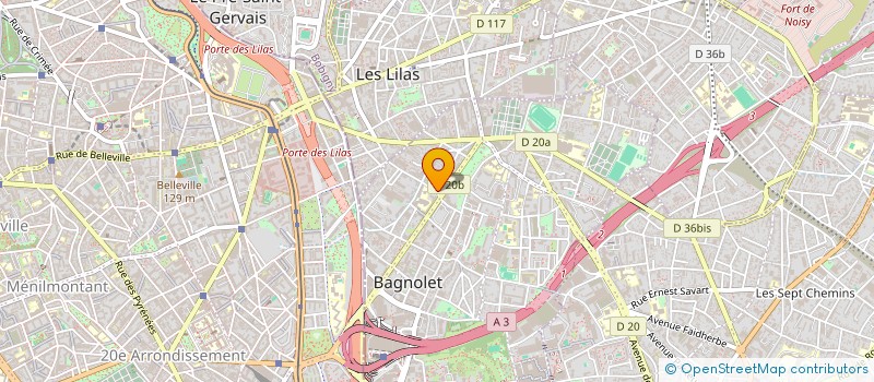 localisation de l'entreprise MADAME OLIVIA JOLIVET à BAGNOLET