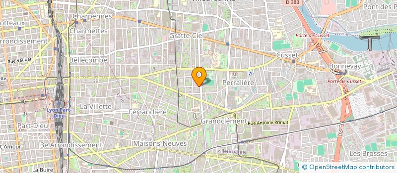 localisation de l'entreprise MADAME OLIVIA JOUBERT  VILLEURBANNE