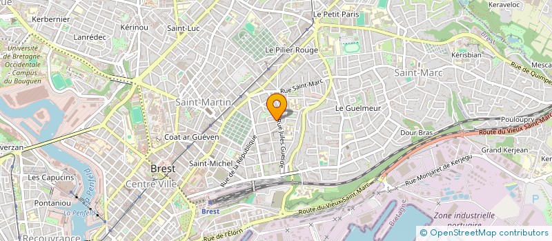 localisation de l'entreprise MADAME OLIVIA LE DISCORD à BREST
