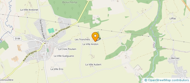 localisation de l'entreprise MADAME OLIVIA MAGELLI à PLELO