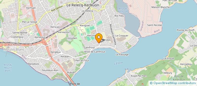 localisation de l'entreprise MADAME OLIVIA MALHERBE à LE RELECQ-KERHUON