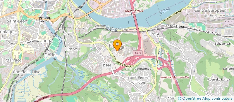 localisation de l'entreprise MADAME OLIVIA MARTIN  BAYONNE