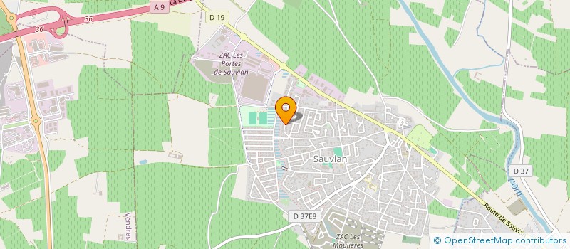 localisation de l'entreprise MADAME OLIVIA MEGUY LE BELLEGO  SAUVIAN