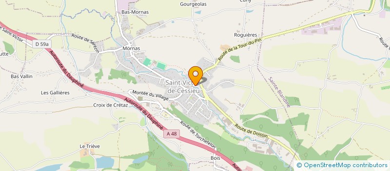 localisation de l'entreprise MADAME OLIVIA MENUT  SAINT-VICTOR-DE-CESSIEU