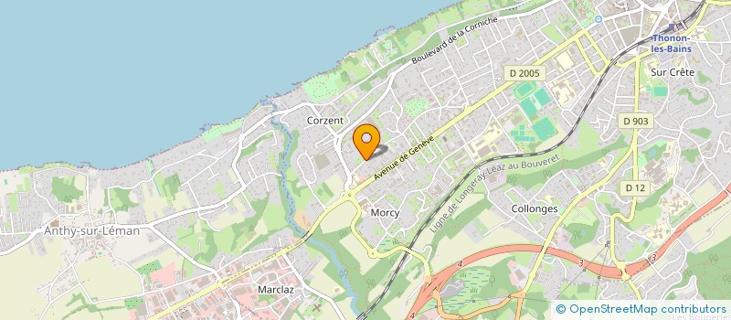 localisation de l'entreprise MADAME OLIVIA MICHEL à THONON-LES-BAINS