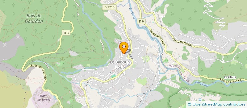 localisation de l'entreprise MADAME OLIVIA OLIVIA CHATRON-COLLIET  LE BAR-SUR-LOUP