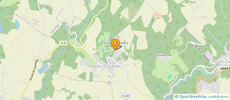 localisation de l'entreprise MADAME OLIVIA PACAUD  FONTIERS-CABARDES