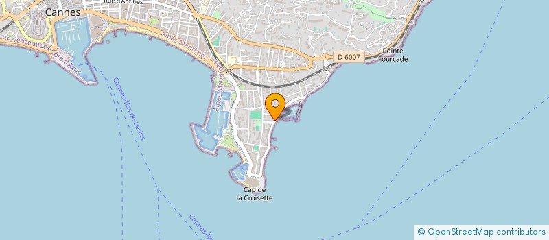 localisation de l'entreprise MADAME OLIVIA PACI à CANNES